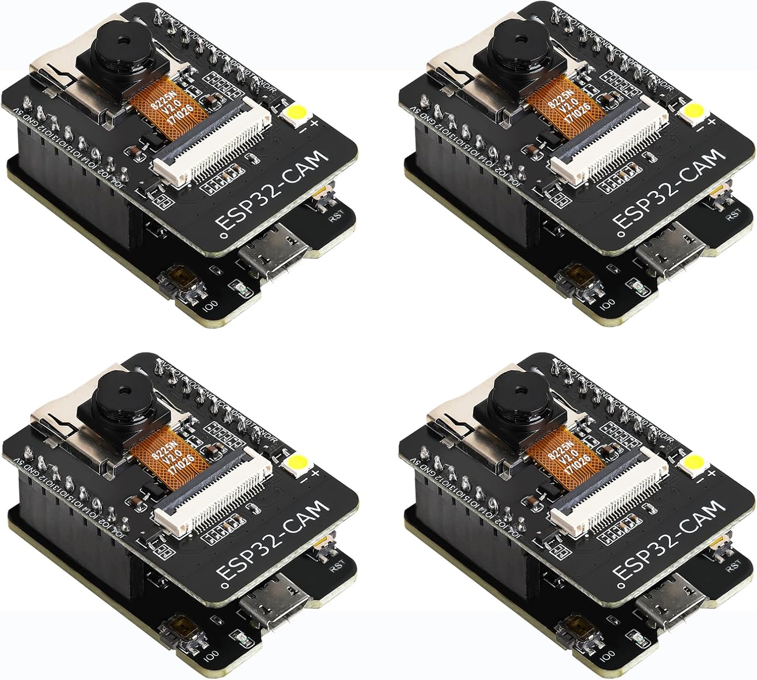 Amazon.com: YEJMKJ 4pcs ESP32 CAM Development Board ESP32-CAM 8MP ...