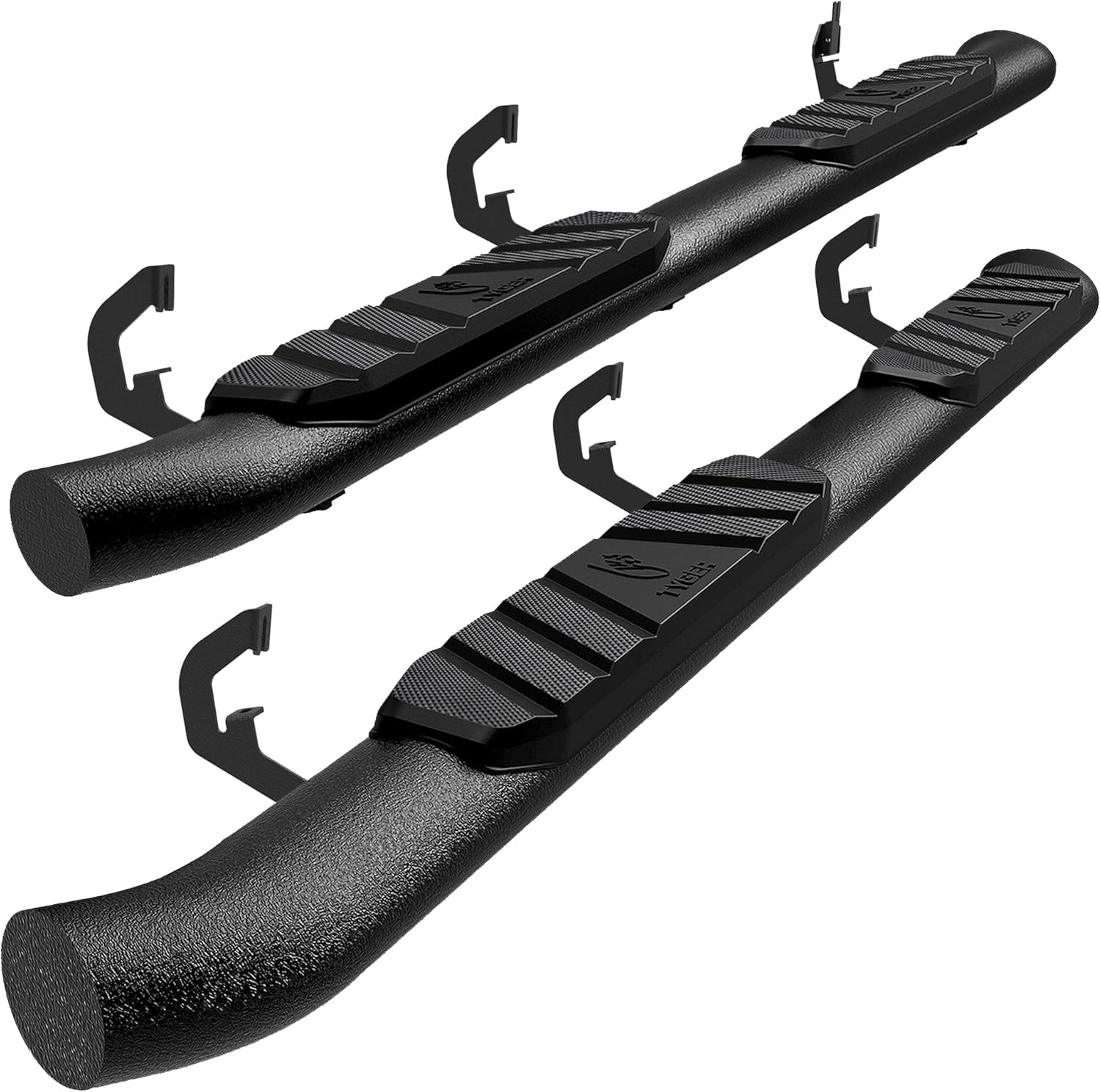 Tyger Auto 3.5" Rider Running Boards Compatible with 2007-2018 Chevy Silverado/GMC Sierra 1500; 2007-2019 2500 / 3500HD; 2019 LD/Limited | Double Cab | TG-SS2C35048 | Side Step Rail Nerf Bars Black Double Cab