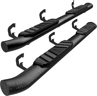 Tyger Auto 3.5" Rider Running Boards Compatible with 2007-2018 Chevy Silverado/GMC Sierra 1500; 2007-2019 2500 / 3500HD; 2019 LD/Limited | Double Cab | TG-SS2C35048 | Side Step Rail Nerf Bars