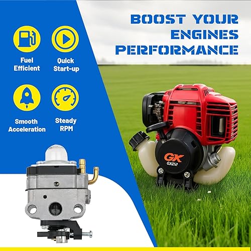 Miniatura 3 de FitBest Kit de carburador GX22 GX31 FG100 para motores Honda de 4 ciclos – Reemplaza 16100-ZM5-803/16100-ZM3-848/16100-ZM5-809 – Kit de ajuste todo