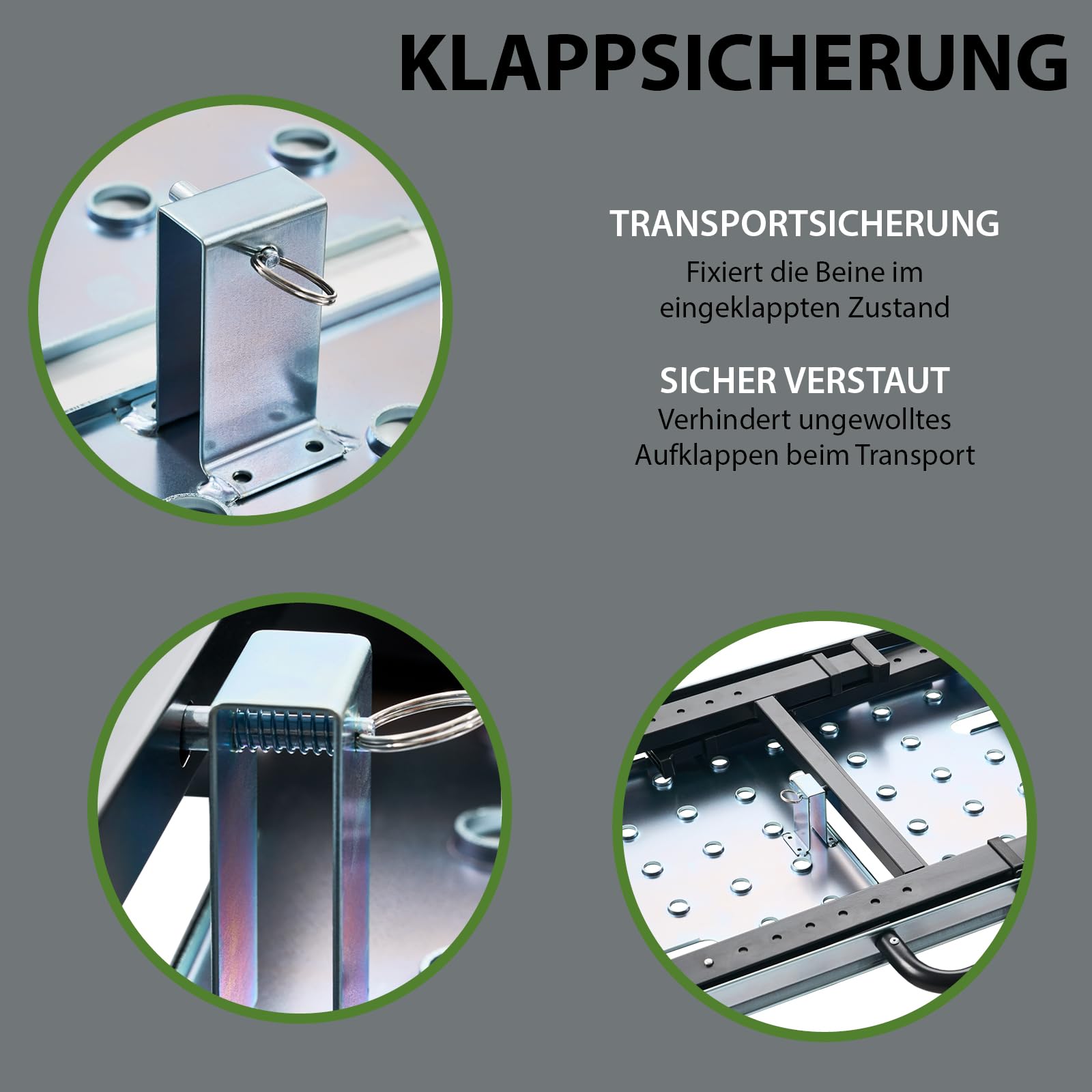 TRUTZHOLM Schweißtisch klappbar 450kg 7-Fach höhenverstellbar 71-93cm Werkbank mit Lochraster Arbeitsfläche 106 x 53 cm Werkstatttisch für Schweißen Montage Garage Metallbearbeitung