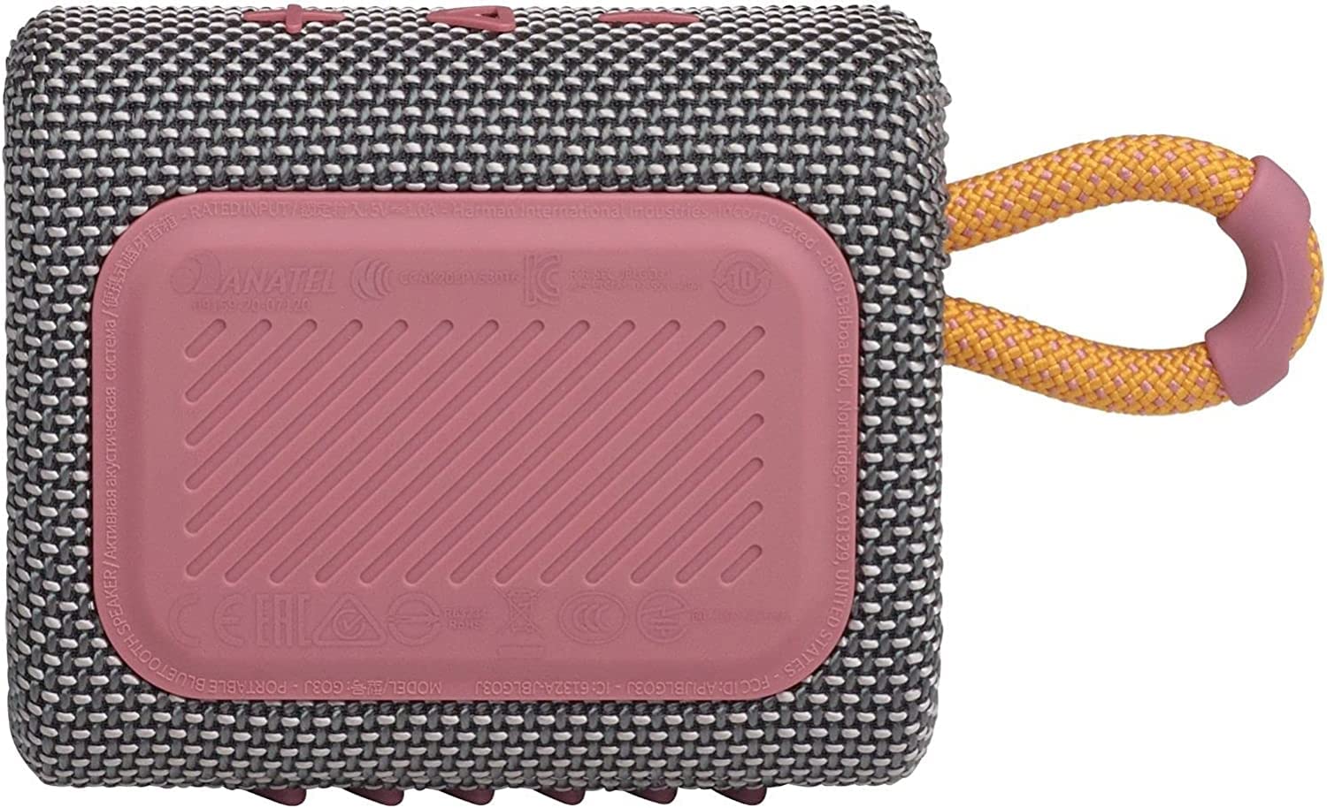 JBL Go 3 - Altavoz Bluetooth portátil, batería integrada, impermeable y resistente al polvo, llavero LED incluido - Gris