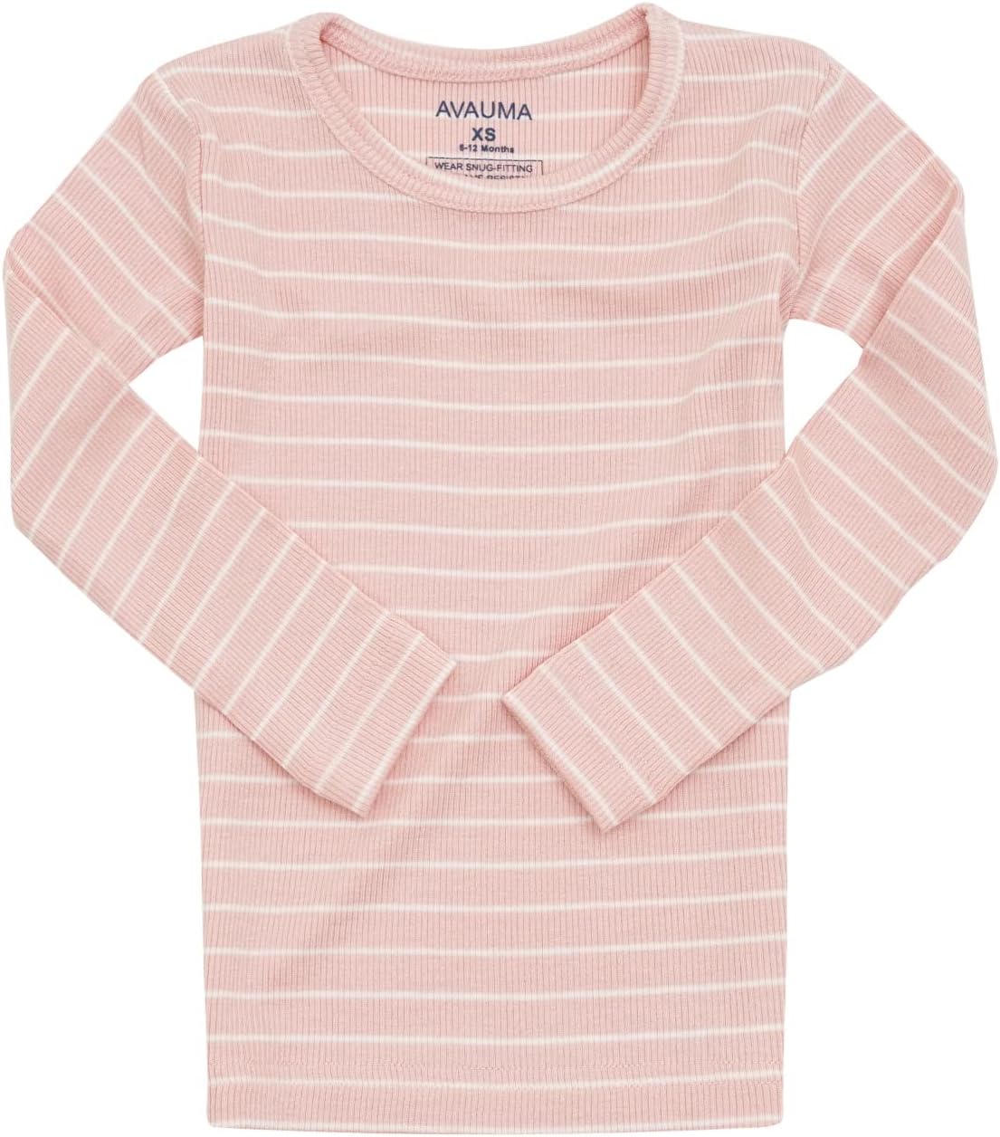 AVAUMA Stripe Pattern Baby Boys Girls Pajama Set Kids Toddler Snug fit Ribbed Sleepwear pjs for Daily Life Style - Image 3