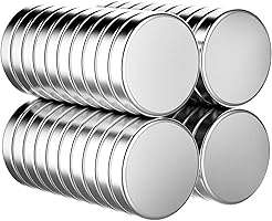 TRAYBRAY 40pcs 10 x 3mm Whiteboard Magnets Strong Round Magnets For Pin Board, Notice Board, Refrigerator, Picture Magnet