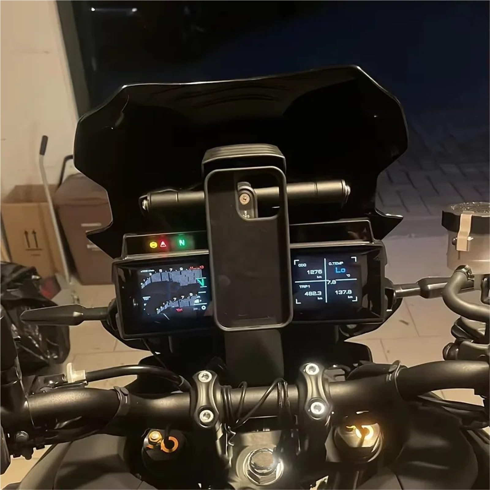 Soporte Navegación Soporte Teléfono para Motocicleta para Tracer 9 GT para Tracer 900 GT 2021-2024 Soporte GPS para Navegación