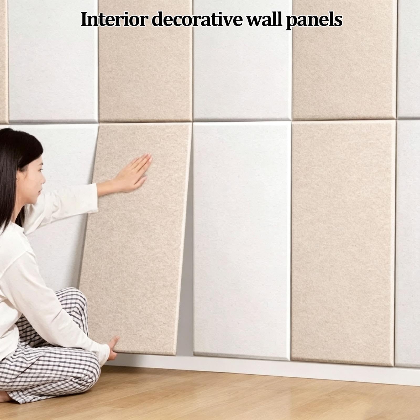 Pannelli murali 3D, rivestimento effetto pietra, 30 x 60 cm | Materiale PET per decorazioni d'interni, mattoni decorativi, arredamento moderno per esterni e interni(Beige,1PCS)