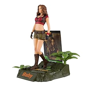 McFarlane Toys Movie Maniacs Ruby Roundhouse 15cm Scale Figure - Jumanji: The Next Level Collectible with Exclusive Bonus Item, Environmental Base, Printed Background and Collector Art Card