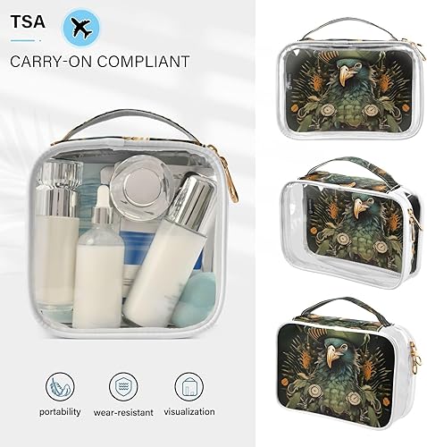 Miniatura 5 de Bird Soldier Clear Toiletry Bag for Traveling,2 Pack Makeup Cosmetic Bag with Zipper,Travel Bag for Toiletries,Travel Essentials 21214315