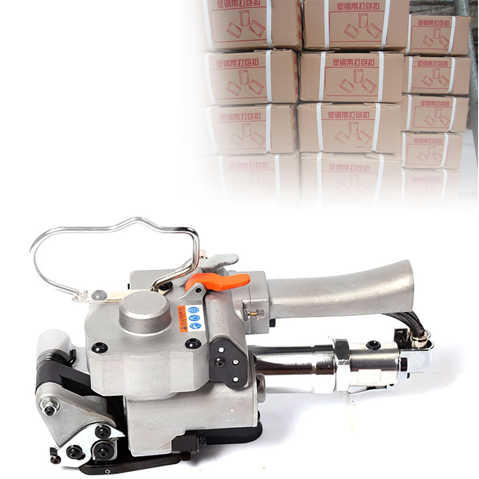 Cercleuse pneumatique pour Courroies en Plastique, Presse à balles portative avec Tension maximale de 3 000 N, kit de cerclage Portable pour Emballage