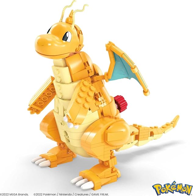 Foto 5 de 6 de MEGA Construx Pokémon Dragonite, 388 bloques y juego de construcción con movimiento