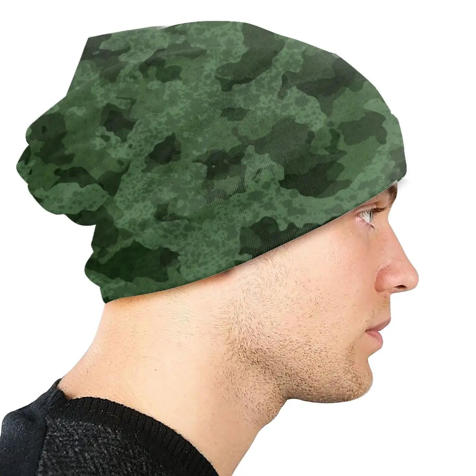 Czapki Czapki Skullies Czapki Czapka Czapki Czapka Czapka Gotycka Jesień Zima Ulica Czapki Czapka Unisex Homme Ciepła Dualuse Dzianinowa Czapka, Jak widać, rozmiar uniwersalny