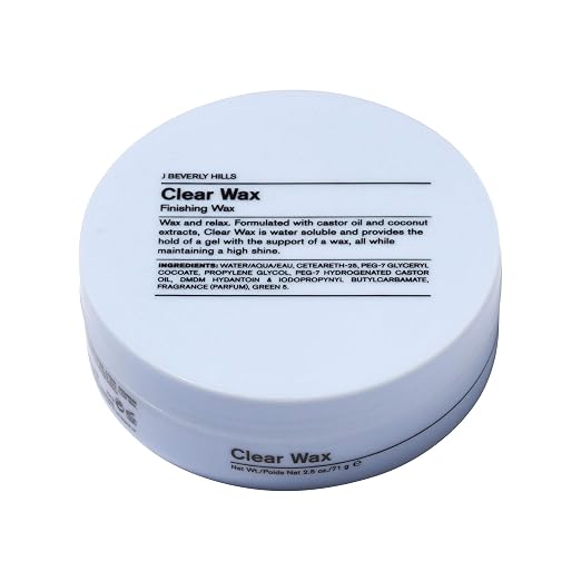 J Beverly Hills Cera Fijadora Azul con Aceite de Ricino 2.5 Oz miniatura 3