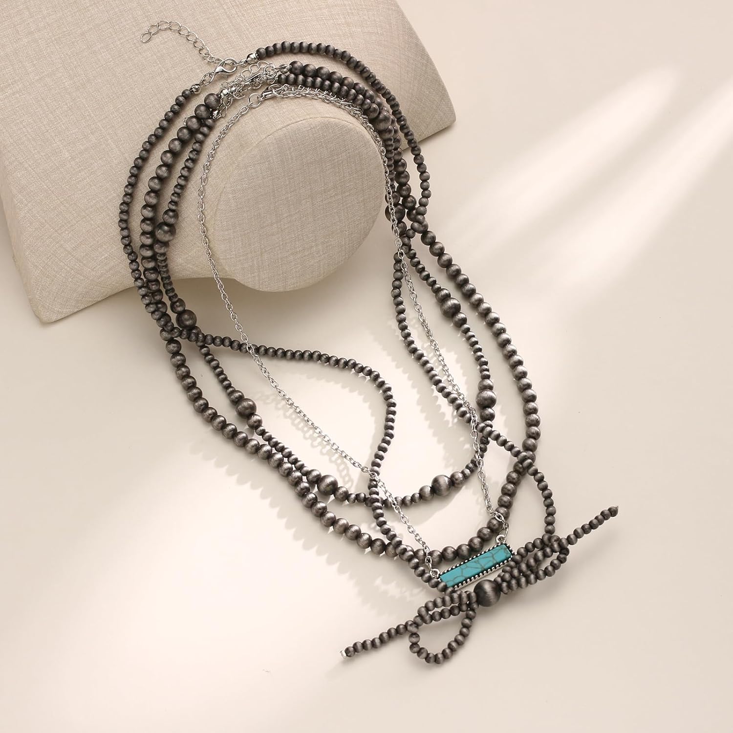 Navajo Pearl Bow Necklace for Women Western Jewelry Navajo Pearl Turquoise Necklaces Jewelry - Image 6