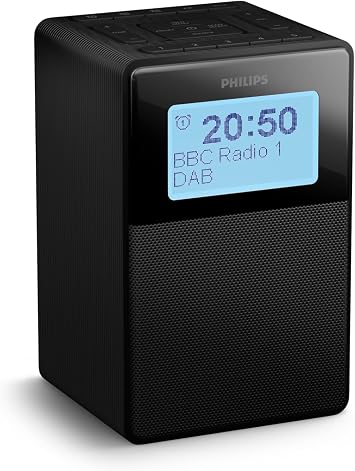 Philips TAR5100 Splashproof DAB FM Radio Alarm Clock with Bluetooth