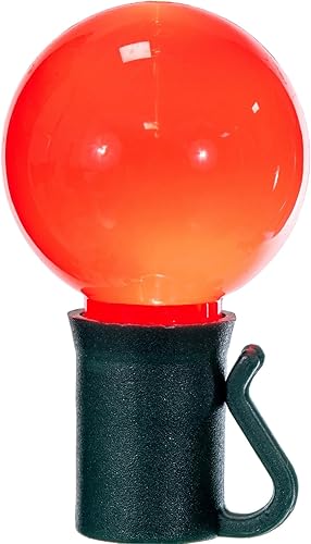 Miniatura 3 de Vickerman 25 luces LED G30 de color blanco cálido rojo en cable verde, 16' cadena de luz de Navidad