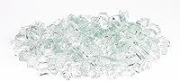 Vista 2 de American Fireglass vidrio para fuego de 10 libras con vidrio para hogar y vidrio para brasero, Transparente