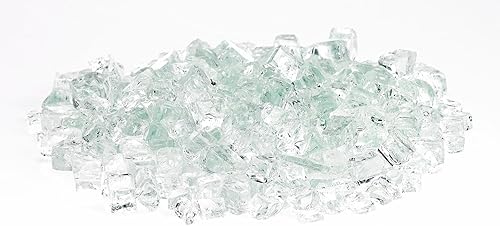 Miniatura 2 de American Fireglass vidrio para fuego de 10 libras con vidrio para hogar y vidrio para brasero, Transparente