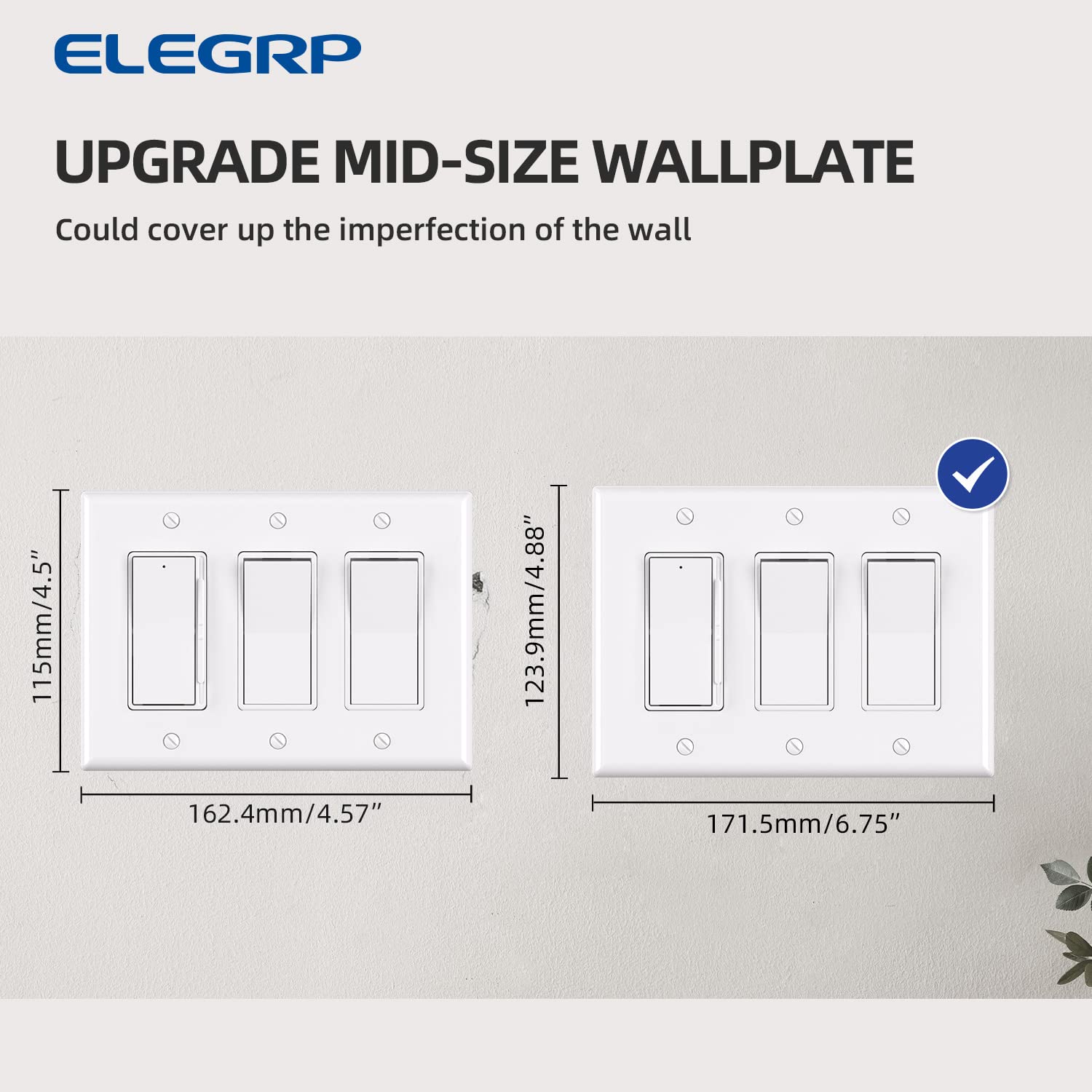 Decorative Wall Plates - Glossy White (5 Pack) -4