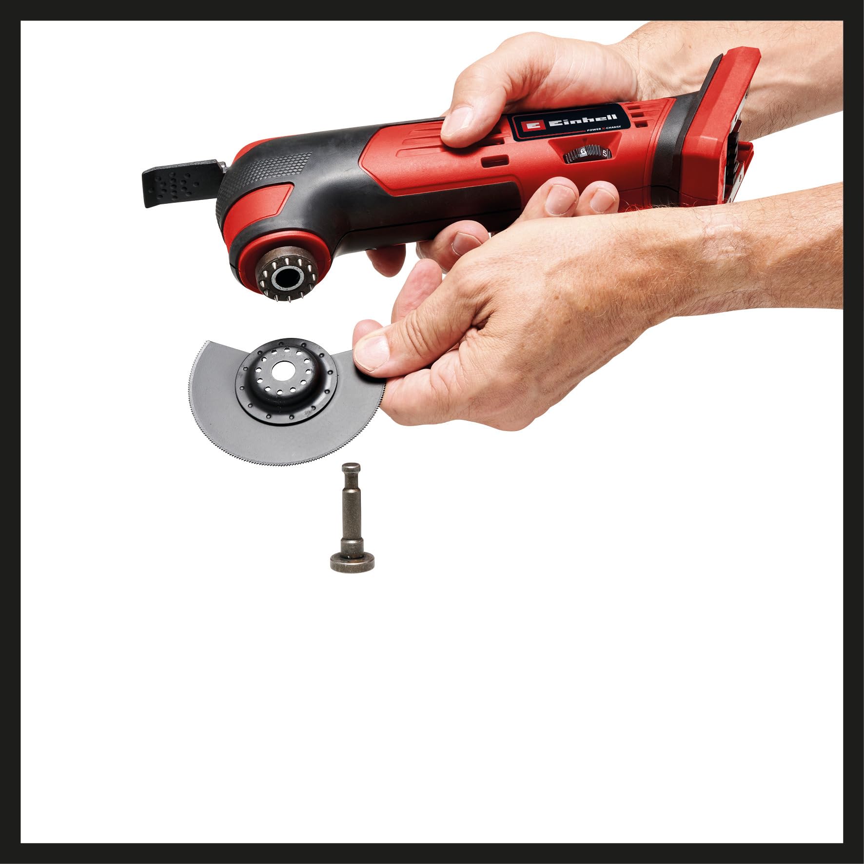 Einhell TE-MG 18/1 Li-Solo Power X-Change bezprzewodowe narzędzie wielofunkcyjne (18 V, 3 funkcje, uchwyt magnetyczny, elektroniczny ściemniacz, z akcesoriami, bez baterii)
