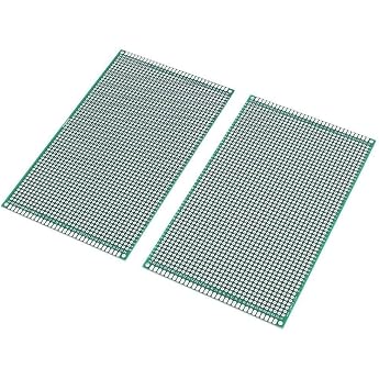 2pcs 9x15cm PCB Board Universal Double Sided Prototyping Breadboard PCB Board for DIY Soldering