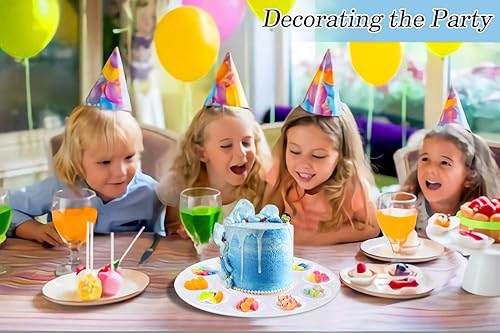 Miniatura 6 de 100 bandejas de pintura para niños, paleta de pintura de plástico con 10 pozos, paleta de bandeja de pintura acrílica inifus para niños, estudiantes