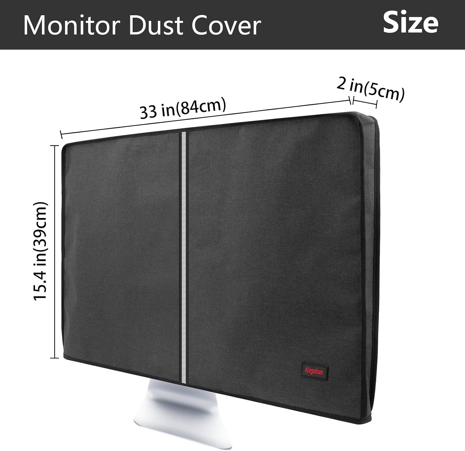 Monitor Dust Cover 34-35 inch Dustproof LCD, LED, HD Panel Case Compatible with 34-35 inch Samsung, HP, Dell, Smart Monitor Dust Cover Computer Screen Protector,PC,Desktop and TV- Dark Grey