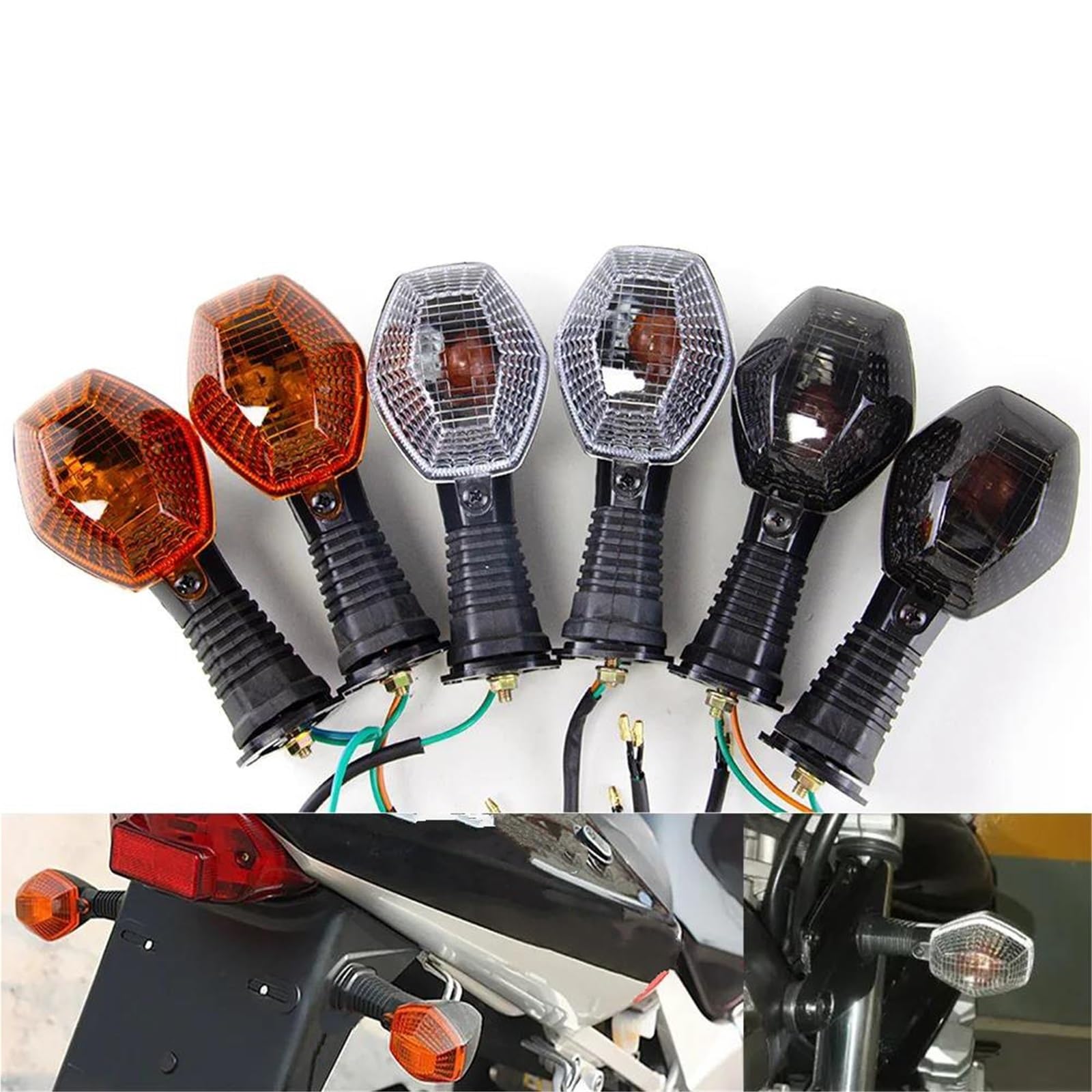 Indicatori di Direzione Anteriori E Posteriori per Suzuki DL650 DL1000 V-Strom 2004-2012 DRZ400S/SM SV650 1000 N/S Luci frecce di direzione(Ambra)