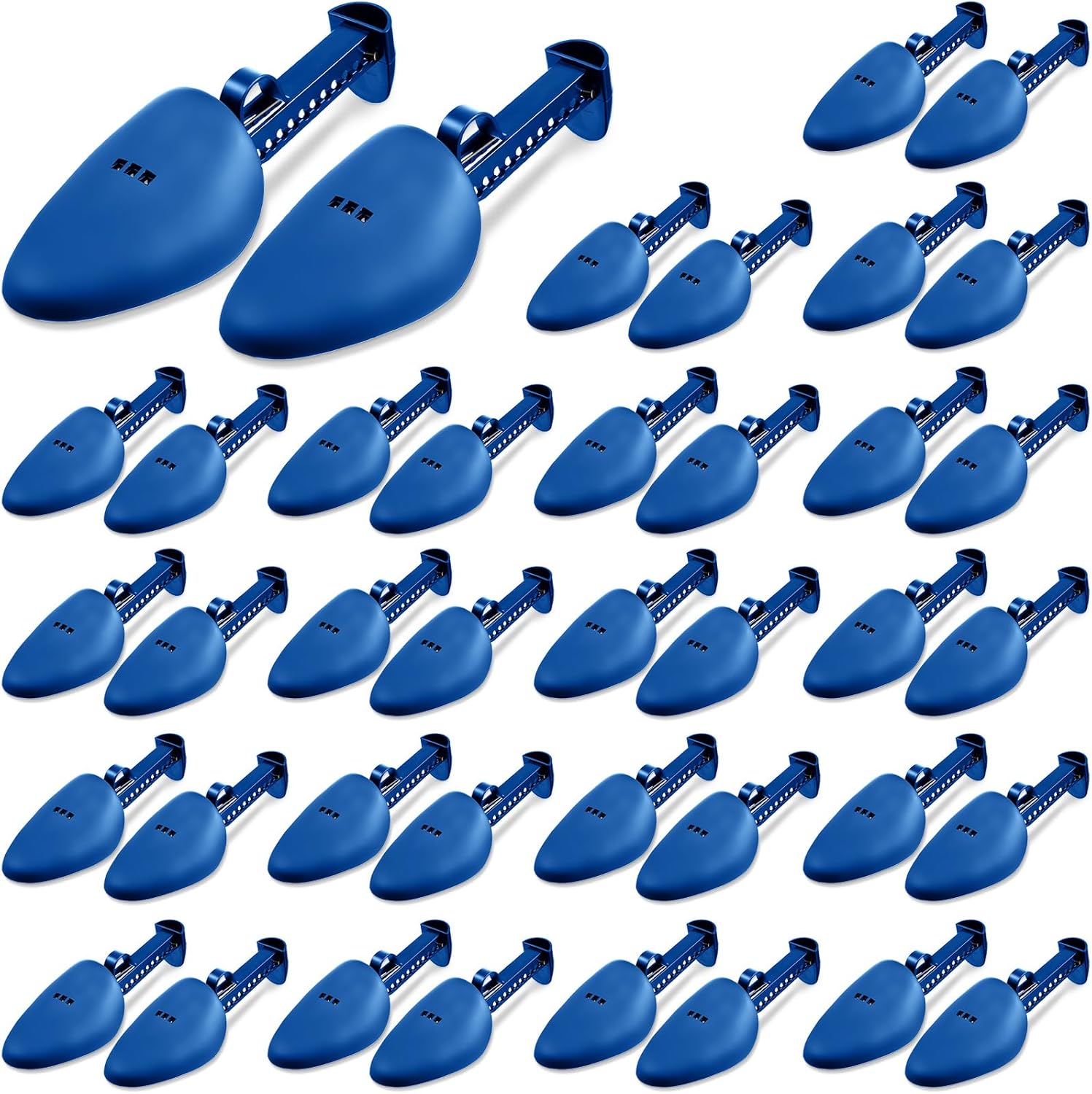 Honeydak 20 Pairs Plastic Shoe Stretcher Adjustable Shaper Stretchers Portable Shoe Trees Shoes Boot Holder for Men Women