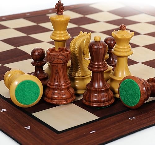 Miniatura 2 de Juego de ajedrez grande portátil de 20 pulgadas con piezas ponderadas de torneo estándar, perfecto para viajes