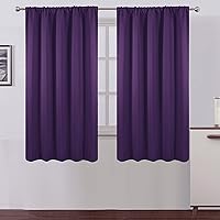 Vista 49 de LEMOMO Cortinas opacas de 42 x 84 pulgadas, juego de 2 paneles de cortinas con aislamiento térmico para oscurecer la habitación, cortinas