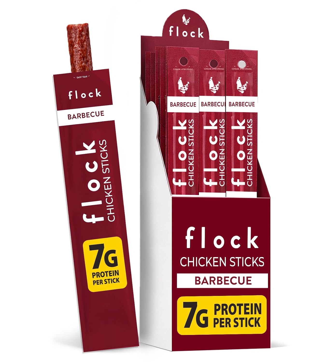  Chicken Meat Sticks 10 Count | GLP-1 Friendly High Protein Chicken Sticks 7g Protein | Healthy Meat Snacks Keto | Protein Meat Sticks Low Carb | Gluten Free Healthy Protein Snack