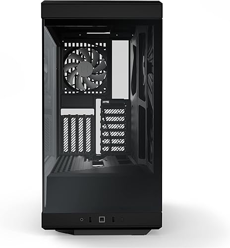 Vista 8 de HYTE Y60 - Moderna caja para juegos ATX de torre media con doble cámara panorámica de vidrio templado y cable elevador PCIE 4.0 incluido