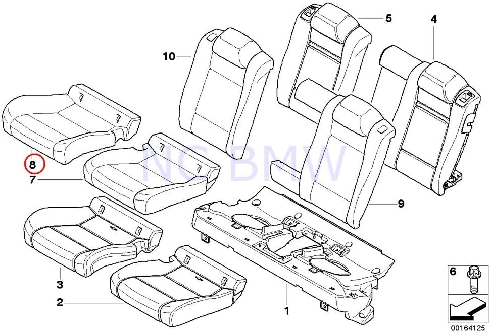 BMW Genuine Seat Cover Leather Right Automotive