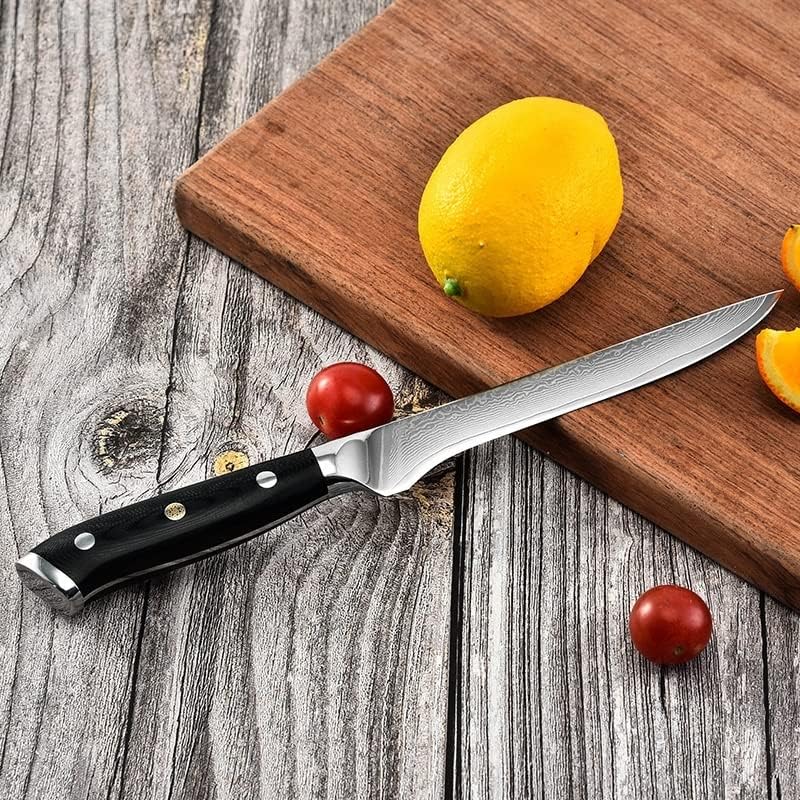 Miniatura 2 de Chef's Meat Cutting Knife Professional 6 In Kitchen Bone Knife Sharp 67 Layer Damascus Steel Kitchen Cutting Beef Peeling Meat Knife G10 Handle