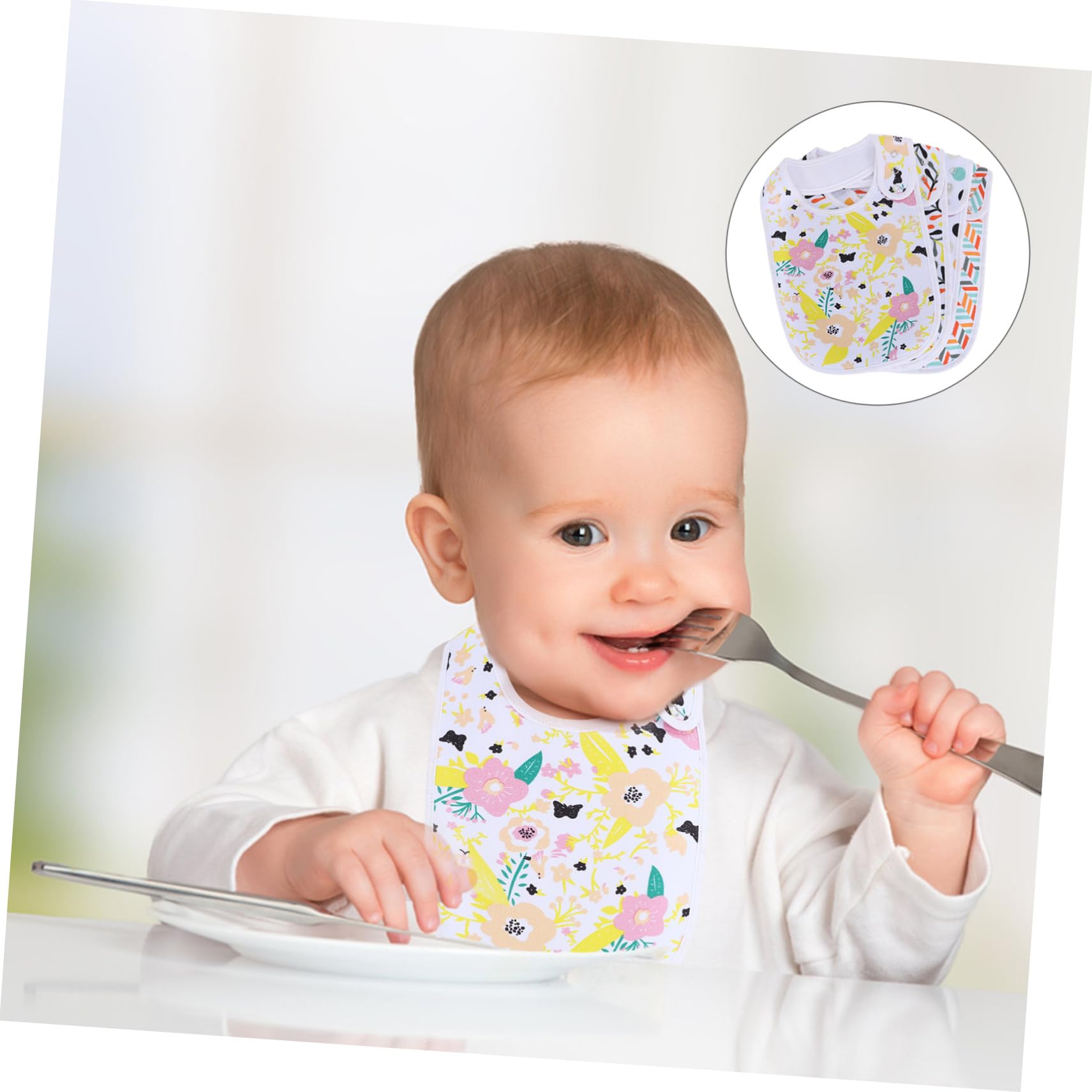 Toyvian 4 Pièces Bavoir Bébé Bavoirs Pour Les Tout-Petits Serviette De Bébé rs Pour Serviette Pour Tout-Petits Gant De Toilette Pour tes Pour rs Pour