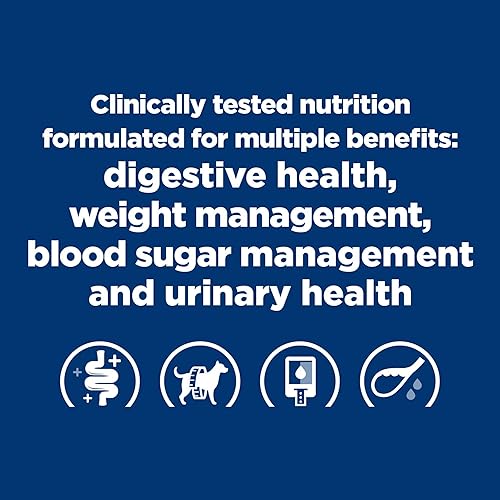 Miniatura 4 de Hill's Prescription Diet wd Multi-Beneficio DigestivoPesoGlucosaManejo Urinario Alimento húmedo para Perros, Alimento Veterinario, Dieta