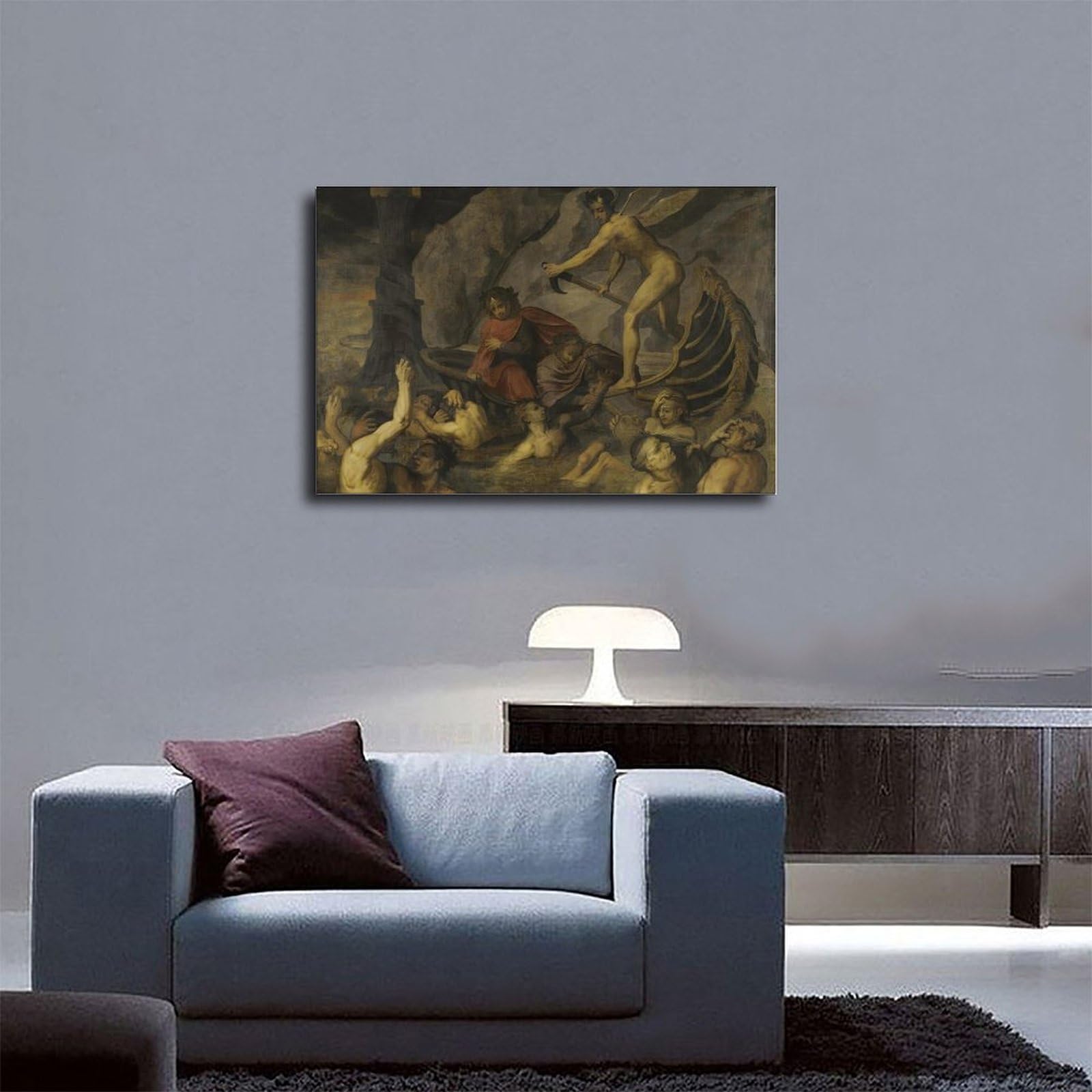 Póster de lienzo para decoración de dormitorio, diseño de escena de la