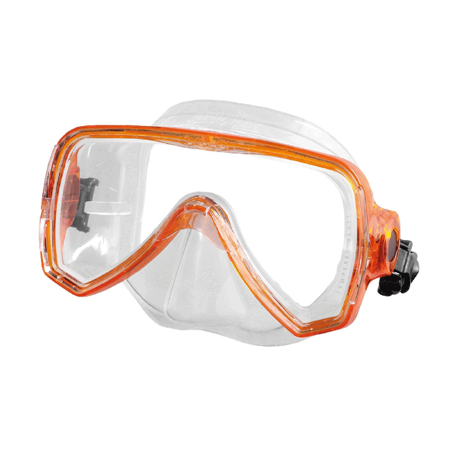 BEUCHAT Oceo Junior Schnorchelset für Kinder - Maske, Schnorchel, Flossen (Größe: 24/26 ; Farbe: orange)