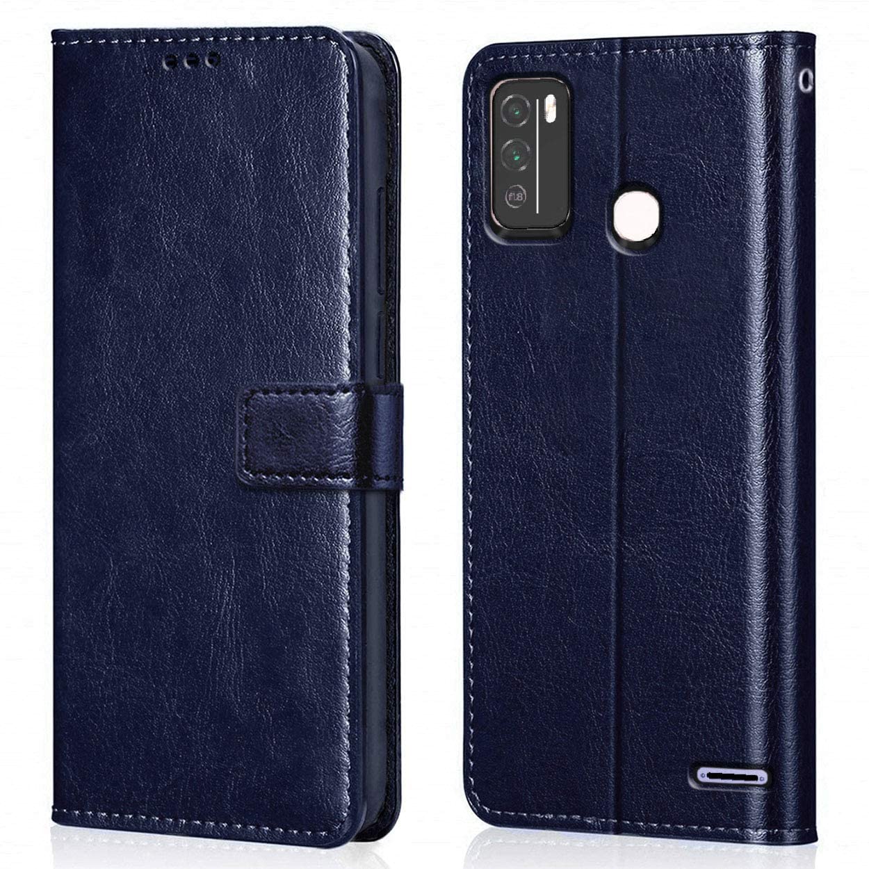 WOW IMAGINE Shock Proof Flip Cover Back Case Cover for Micromax in 1b (Flexible | Leather Finish | Card Pockets Wallet & Stand | Blue) (B08PV8441Z) Amazon Price History, Amazon Price Tracker