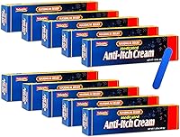 Natureplex 10-Pack Medicated Anti-Itch Cream 1.5oz Tubes + Bonus Double-Sided Nail Filer - Fast Itch Relief Bundle