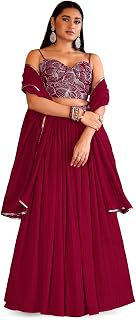 PURVAJA Women's Crush Silk Semi-Stitched Lehenga choli (Rifat) Price In India