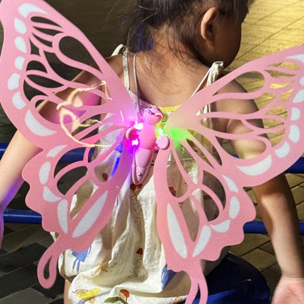 Amazon.co.jp: ライトアップ蝶の羽、光る蝶の羽 | 妖精の羽をドレス