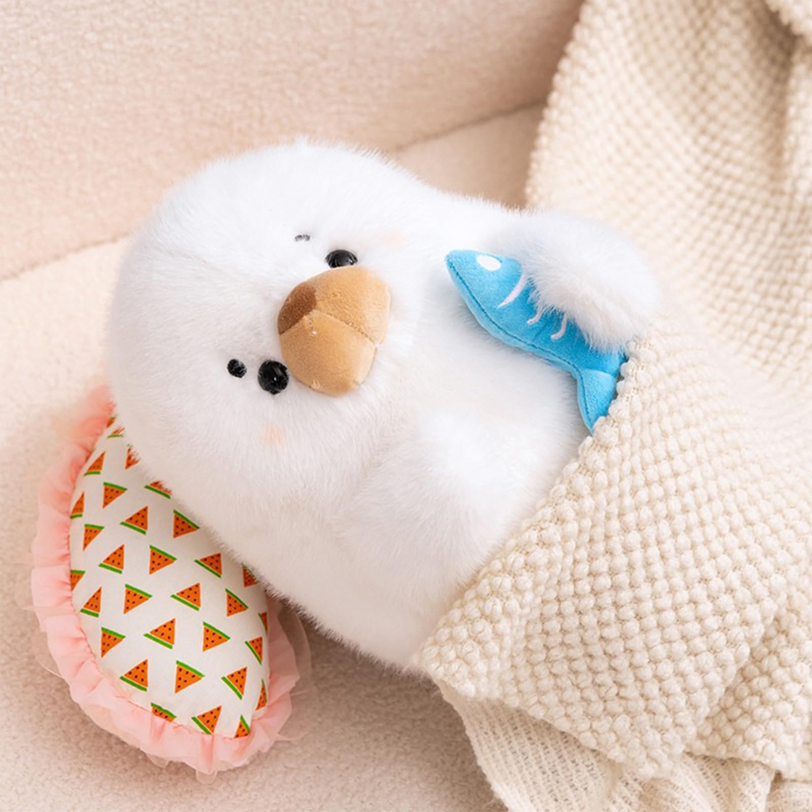 Robben Kuscheltier, 35/45/55cm Plüschtier, Stofftier Plüsch Puppe Plüschtiere, Geschenk für Jungen Mädchen (55CM)