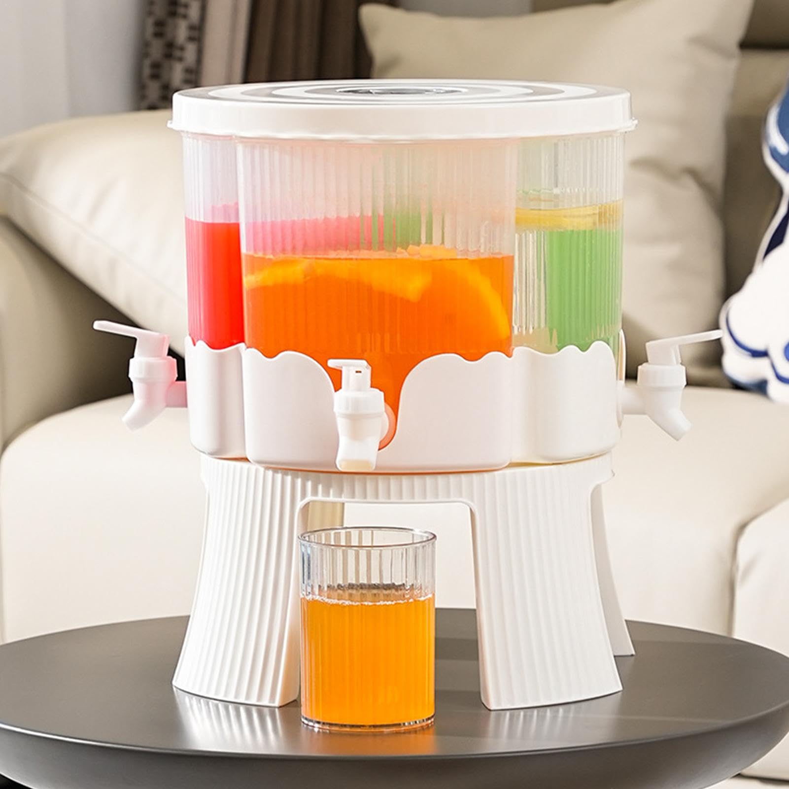 Dispensador de bebidas con espiga, dispensador de bebidas de verano con | espiga, dispensador de bebidas de gran capacidad, contenedores multifuncionales de gran capacidad, olla de agua para