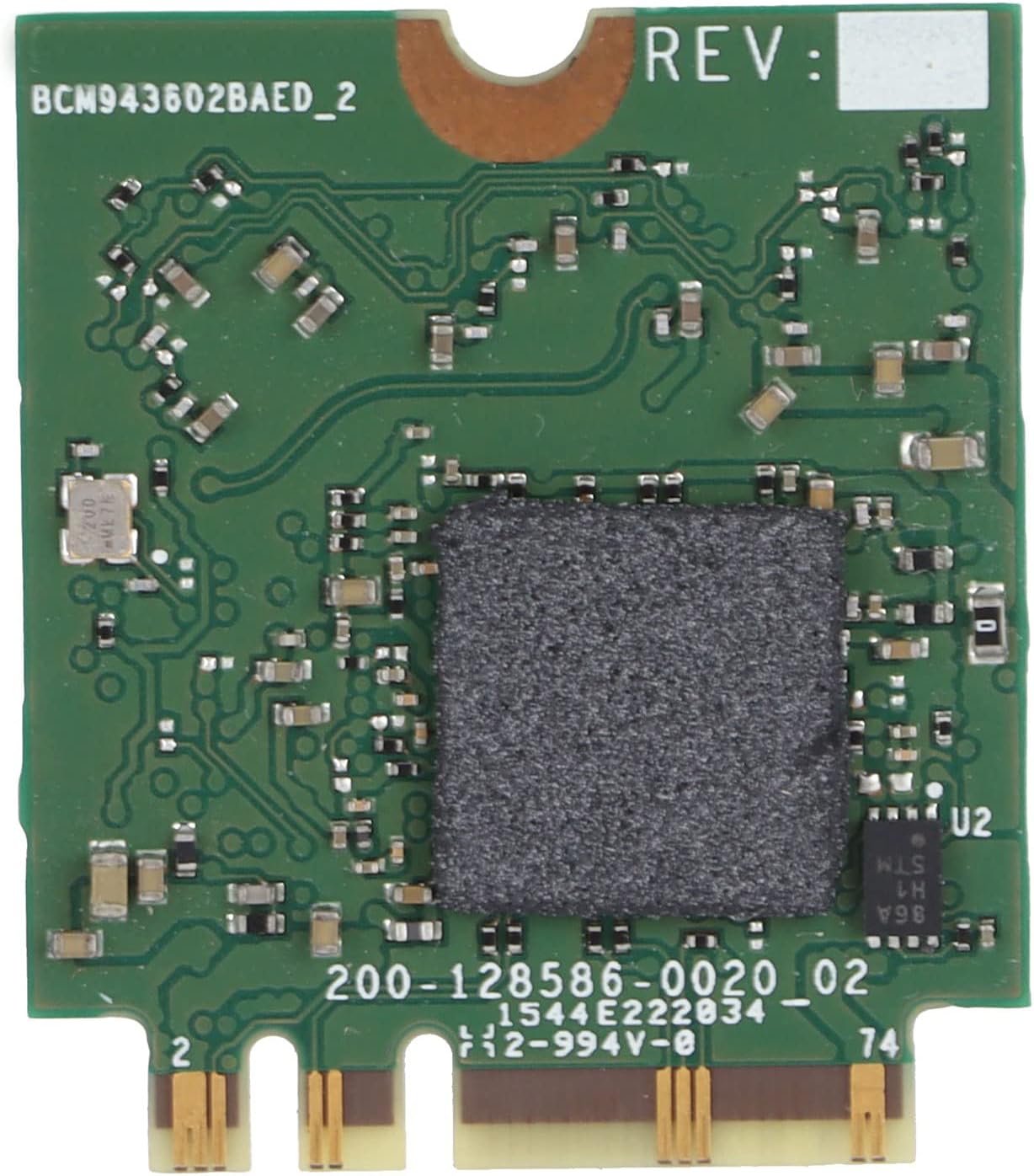 SUNGOOYUE BCM943602BAED Dual Band WiFi Card, M.2 NGFF Wireless Adapter for Laptops, 1300Mbps 5GHz/450Mbps 2.4GHz, 4.0, Compatible with,
