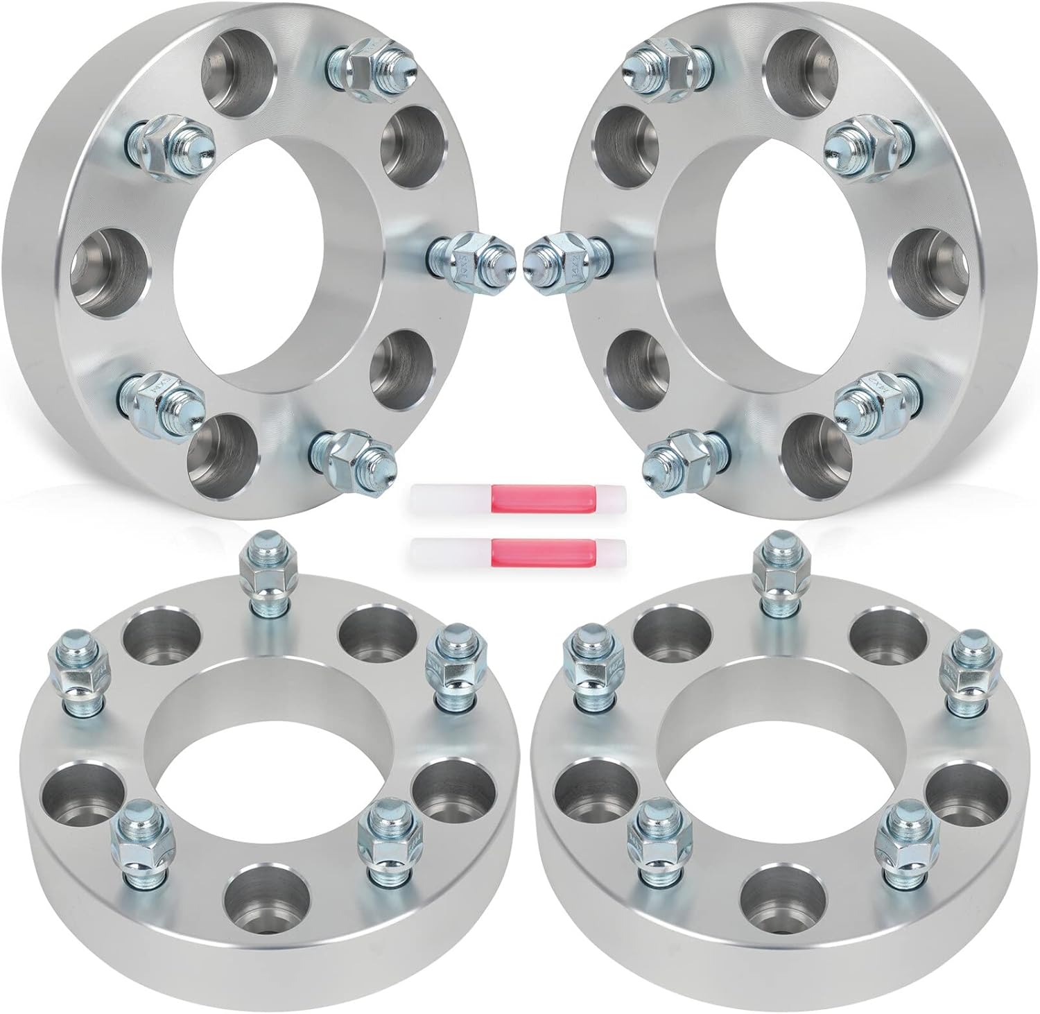 SCITOO 4Pcs 5x135 to 5x5.5 Wheel Adapters 1.5 inch Bore 87.1mm Studs 14x2 5 Lug Wheel Spacers No Hubcentric Fit for Ford for F-150 Heritage 2004-2004,for Ford for F-150 2000-2003