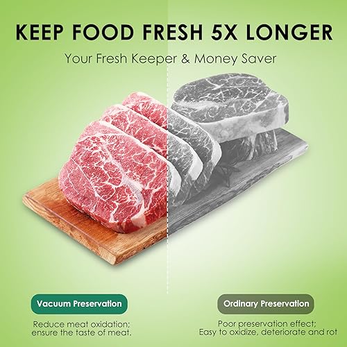 Miniatura 6 de Kit de sellado al vacío eléctrico de tarros Mason con 20 bolsas de vacío reutilizables, 10 tapas Mason, sellador al vacío de mano 3 en 1, potente