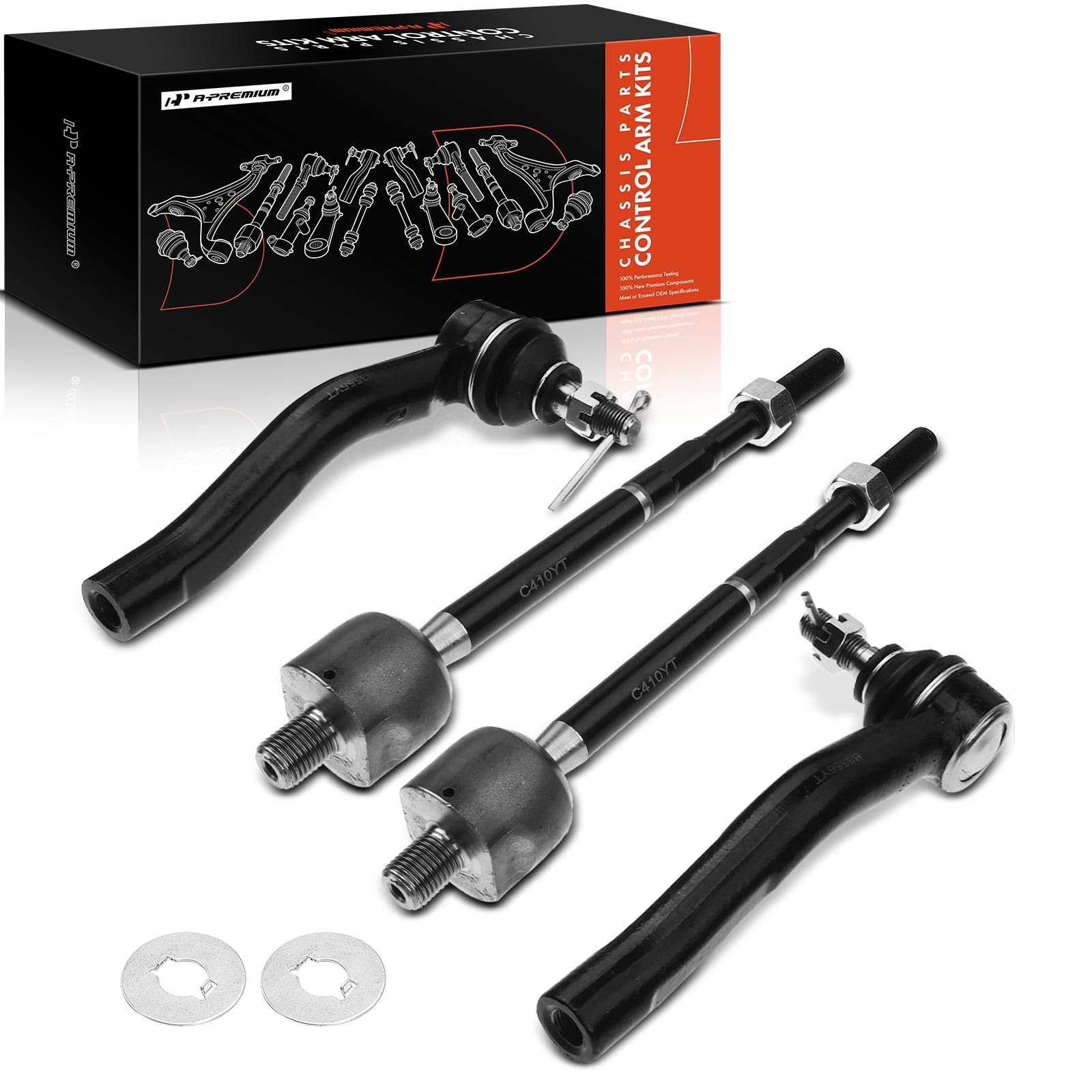 ENDS/「TOTAL TONE」ENDS LIVE 2005〈2枚組〉 Amazon.com: A-Premium Set of 4, Front Inner & Outer Tie Rod End