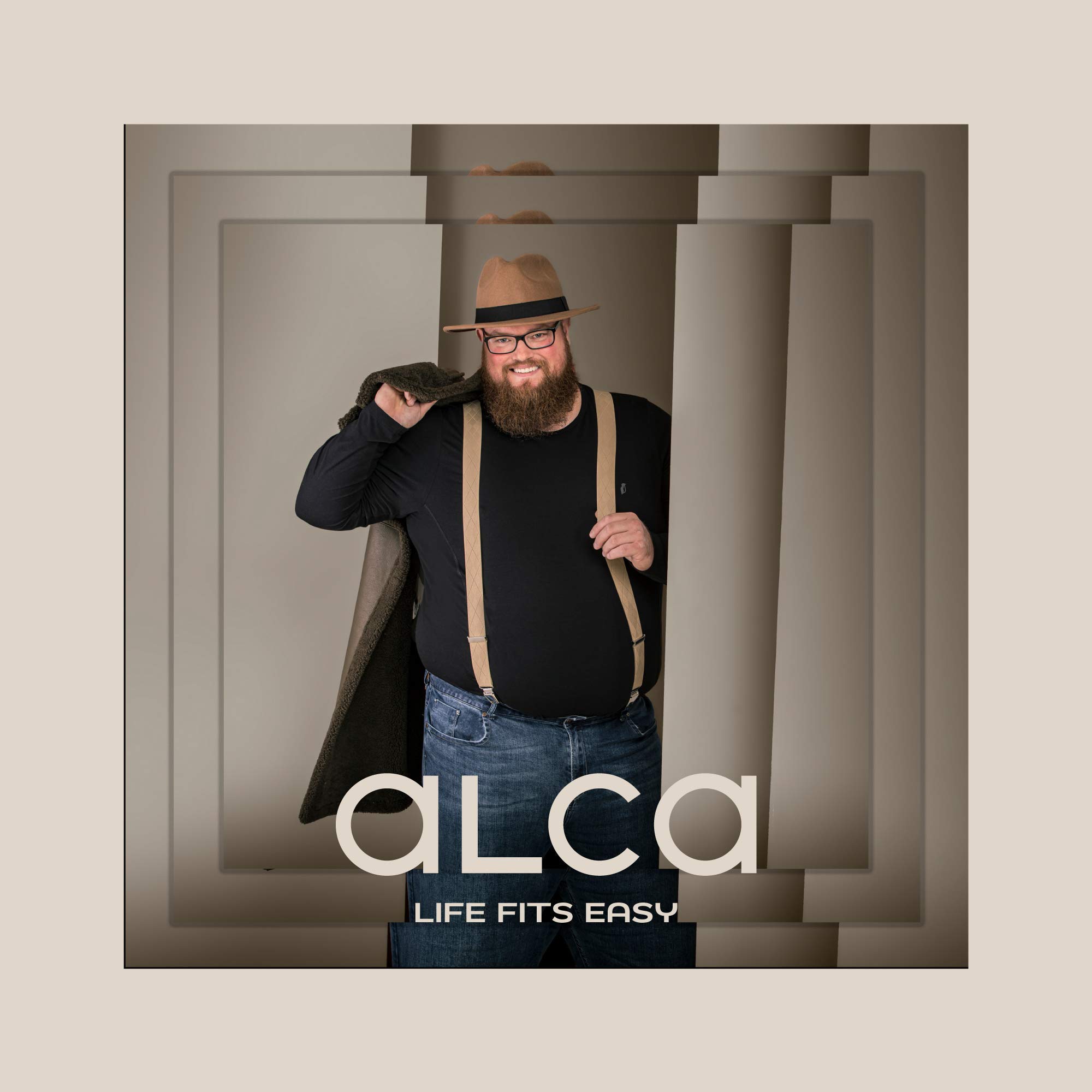 Alca - T-Shirt Manica Lunga per Uomini con Taglie Forti dalla 2XL alla 8XL. T-Shirt Manica Lunga da Uomo. Tee Maglietta a Maniche Lunghe Uomo.