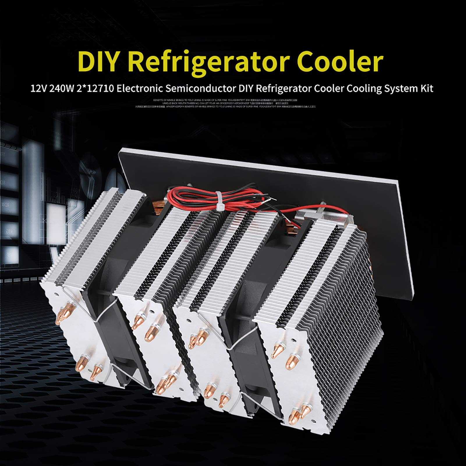 Semiconductor Refrigeration, 12v 240w 2 12710 Xd-6038 Electronic Semiconductor Diy Refrigerator Cooler Cooling System Kit For Refrigerator Heat Dissipation on Fridge.com - View 5